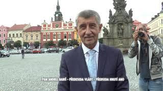 Andrej Babiš v Chrudimi - Evona - 43. výsadkový pluk - Resselovo náměstí -Chrudim 30.8.2021