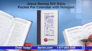 Jesus Names NIV Bible Pocket Calendar with Notepad