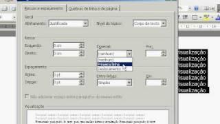 Word - Formatando paragrafo