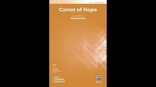 Canon of Hope (2-Part), by Mark Burrows – Score & Sound