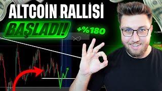 ALTCOİN RALLİSİ BAŞLADI | BU ALTCOİNLER İÇİN HALA GEÇ DEĞİL ! Bitcoin Ethereum Analiz