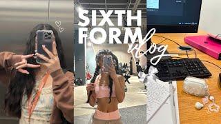 SIXTH FORM/college vlog: study w/ me!  | 6AM, gym, productive, realistic