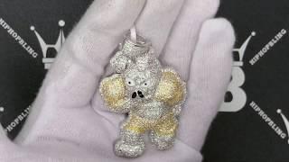 Iced Out Boxing Dog CZ Hip Hop Bling Bling Pendant | Custom Jewelry K22077R