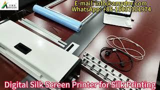 2024 New Fully Automatic Digital Screen Printing Machine Silk Screen Maker Amydor AMD550A