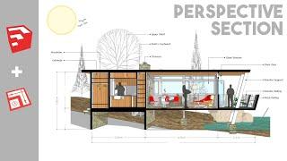 How to render Section in Sketchup | Beginner Tutorial | Layout