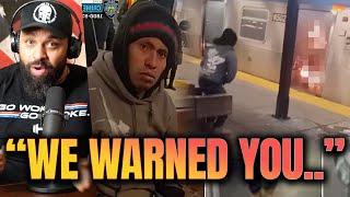 Deported by Trump Illegal migrant now ARRESTED After Setting Woman On Fire on NYC Subway Reaction