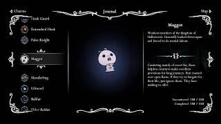 Hollow Knight - All 158 Hunter's journal entries (No Godmaster entries)