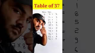 Table of 37 | how to make table of 37 #maths #table #viral #trending  #shortvideo #nafeesofficial