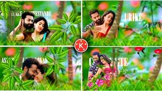 Chuttamalle trending song 3D Lyrical video editing in kine master Telugu Instagram Trending video