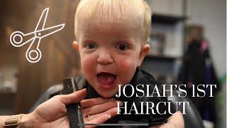 Josiah’s first haircut!