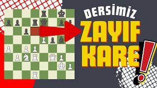 SATRANÇ OYUNUNDA ZAYIF KARELERİ KULLANMAK ÜZERİNE DERS