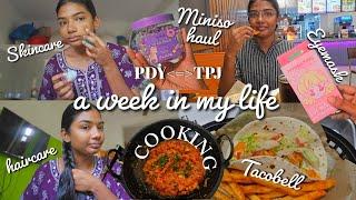 A Peaceful Week In My Life️ trying *TACOS* for the first time | Miniso haul | back to hometown