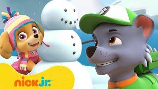 PAW Patrol Build a Snowman! ️ 10 Minutes | Nick Jr.