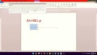 How to type phi symbol in Word| how to type phi symbol in keyboard