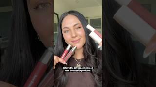 Comparing all of Rare Beauty’s lip products  #rarebeauty #shorts