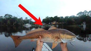 Kayak Fishing for HUGE Redfish with Twitch Baits - Inshore Fishing Choctawhatchee Bay near Destin FL