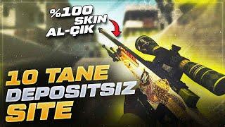 CSGO 10 TANE DEPOSİTSİZ SİTELER %100 SKİN AL ÇIK !