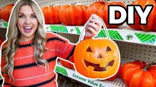 Buy a CHEAP Pumpkin for this genius decorating idea!