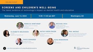Screens and children’s well-being