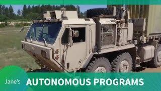 Oshkosh Defense's range of autonomous programs (DVD 2018)