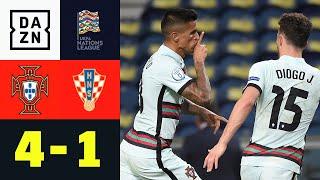 Portugal zaubert auch ohne CR7: Portugal - Kroatien 4:1 | UEFA Nations League | DAZN Highights