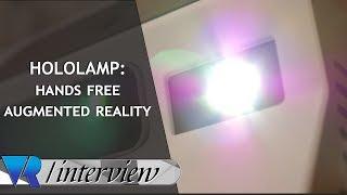 Hands-Free, Interactive Augmented Reality: Hololamp