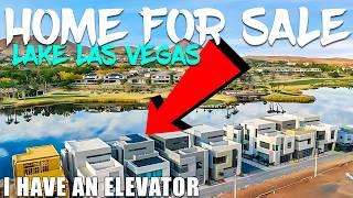 Lake Las Vegas Home for Sale | ELEVATOR | 360° Rooftop Deck | LAKE VIEWS! | Blue Heron Modern Home