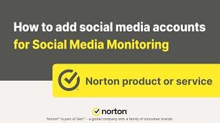 How to add social media accounts for Social Media Monitoring