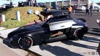 Mercedes SLS Take-Off with Doors Open!