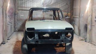 Lada niva boyanması .rənglənmə