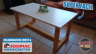 MIRA QUE FACIL ES FABRICAR ESTA ELEGANTE MESA RATONA! // PROYECTO JUNTO A SODIMAC HOMECENTER