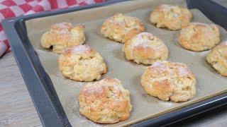 Schnelle Apfel Quark Bällchen →aus dem Ofen