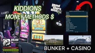 Money Methods Kiddion's Mod Menu GTA5 EASY Casino Bunker Methods