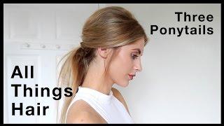 Three Ponytail Hairstyle Ideas | Advertisement for All Things Hair