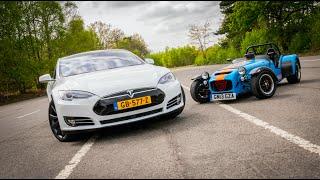 Tesla Model S P85D drag race - the ultimate Q car?