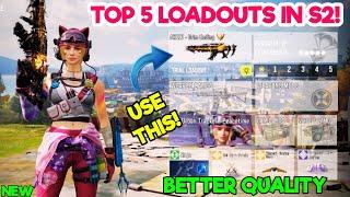TOP 5 LOADOUTS in "SEASON 2" of Cod Mobile br | codm br best gunsmith | codm br best guns | codm br