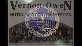 Vernon-Owen Hotel Winton Orchestra of Cleveland "Song of Songs"  (Gennett, 1923) Great Lakes Dance