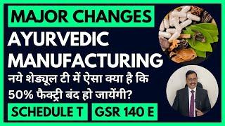 Big Changes for Ayurvedic Medicine Manufacturers in Schedule T | GSR 140 E by Ministry of AYUSH