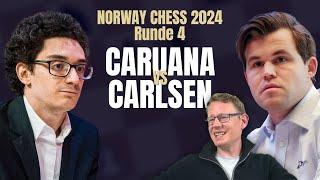 Das Duell der Giganten! Caruana gegen Carlsen, Norway Chess 2024