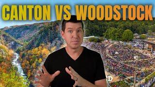 Living in Woodstock vs Canton: Which City Wins?