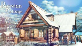 Izba a Traditional Russian Cottage  🪆 | The Sims 4 | Speed Build | No CC + Download Links