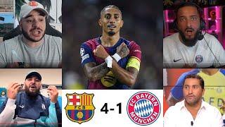 LES RÉACT LE BARCA HUMILIE LE BAYERN 4-1 DANS UN MATCH GOATESQUE (TRIPLÉ DE RAPHI COCO JOJO )