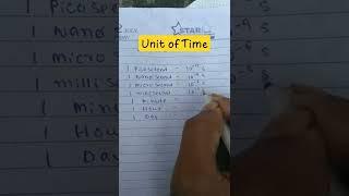 important unit of time | learn in shorts | #shorts