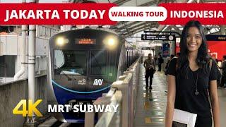 MRT Jakarta 2023 Subway (Mass Rapid Transit) - Senayan to Blok M station [4K]