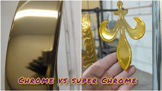 Candy Gold Powder Coating over Chrome Plating and Super Chrome - Ep 146 - Unknown Coatings