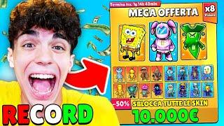 HO SHOPPATO +10.000€ FACENDO IL RECORD ITALIANO su STUMBLE GUYS!(500+ SKIN)