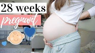 28 WEEK PREGNANCY UPDATE | GLUCOSE TEST, SYMPTOMS, WEIGHT GAIN + ANXIETY
