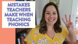 3 Mistakes Teachers Make when Teaching Phonics // ideas for teaching phonics in K-2 classrooms