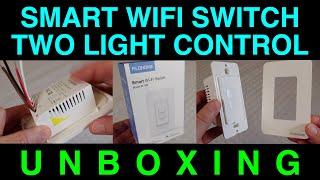 Unboxing Smart Wifi Light Switch Single Pole Double Control by Filohome