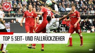 Die Top 5 Seit- und Fallrückziehertore von Eintracht Frankfurt | mit Jovic, Haller & Co.